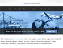 Tablet Screenshot of logistik-woerterbuch.de